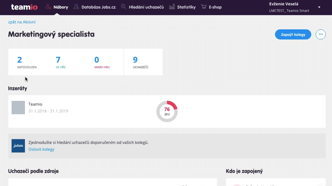 Neposouzené uchazeče rychleji předvyberete nebo zamítnete.